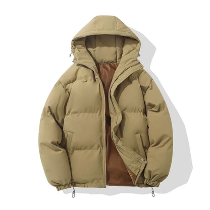 Unisex Hooded Puffer Jacket — Cotton Blend, 8 Colors 9