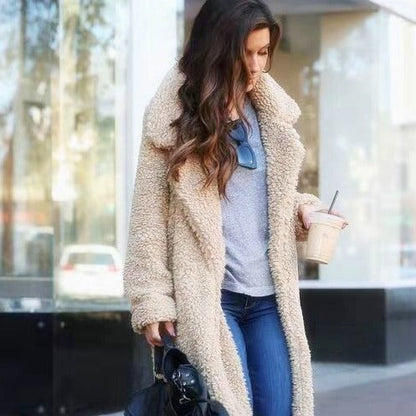 Women's Long Fleece Teddy Coat — Soft, Warm & Stylish 1
