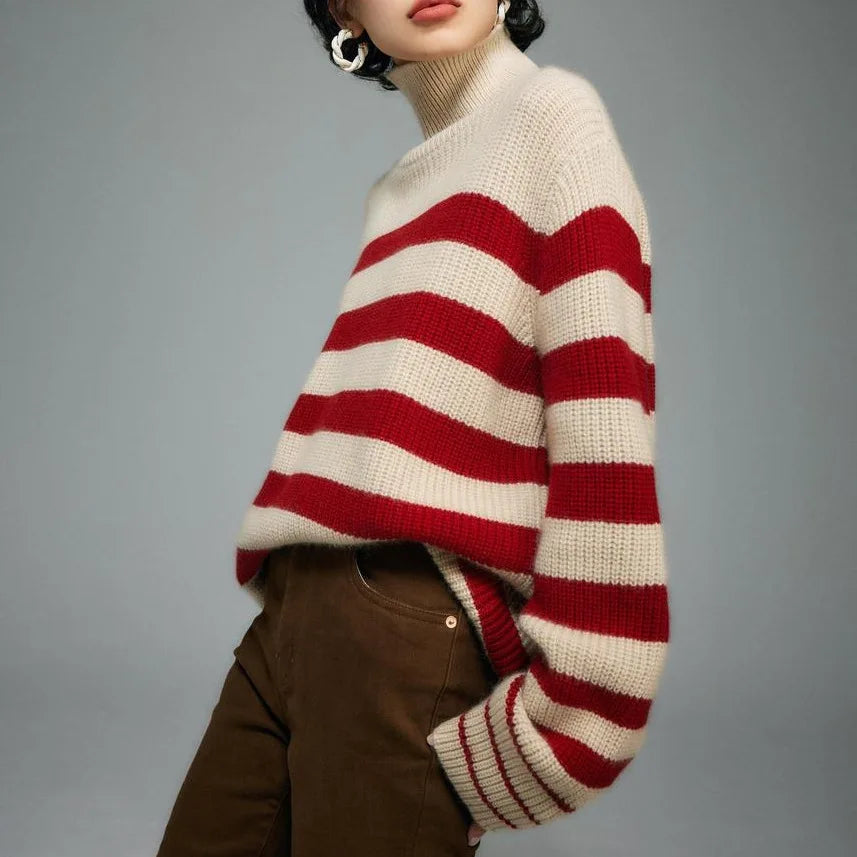 Chunky Knit Turtleneck Sweater — Relaxed Fit Long Sleeve 1
