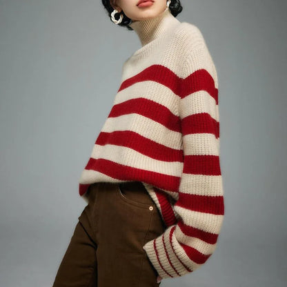 Chunky Knit Turtleneck Sweater — Relaxed Fit Long Sleeve 1
