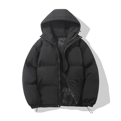 Unisex Hooded Puffer Jacket — Cotton Blend, 8 Colors 14