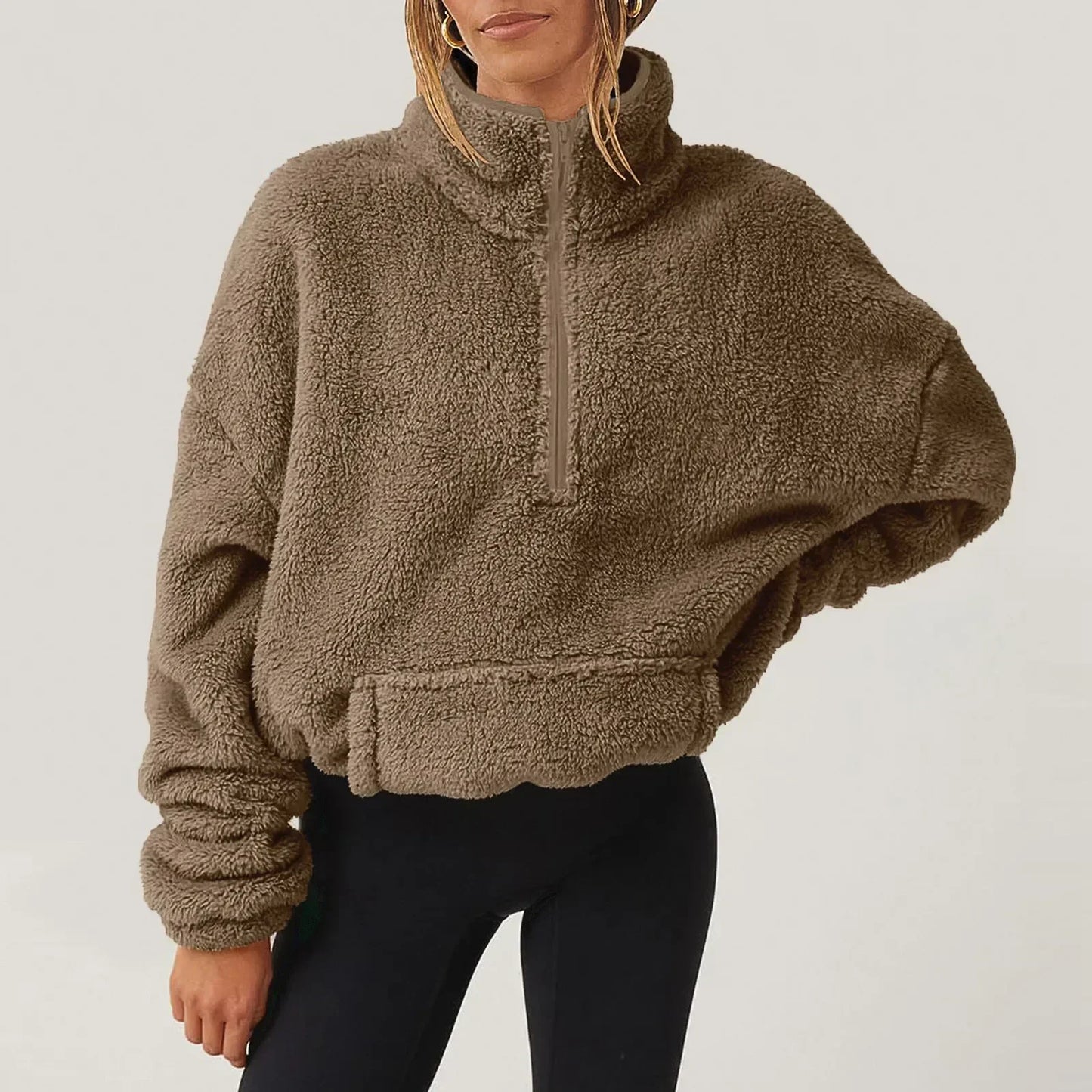 Alpine Half-Zip Sweater — Ultra-Soft Plush Fleece Top 10