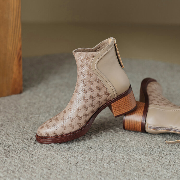 Margot Ankle Boots — Vegan Leather 2 in Block Heel 4