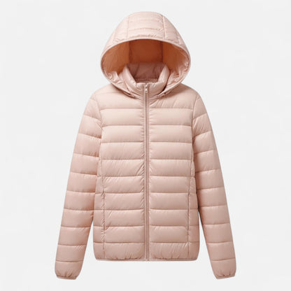 Women's Lightweight Down-Filled Plus Size Hooded Coat 1