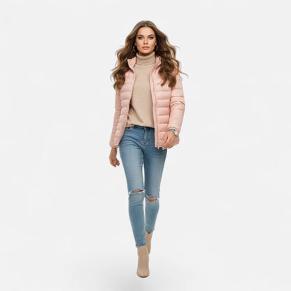 Women's Lightweight Down-Filled Plus Size Hooded Coat 2