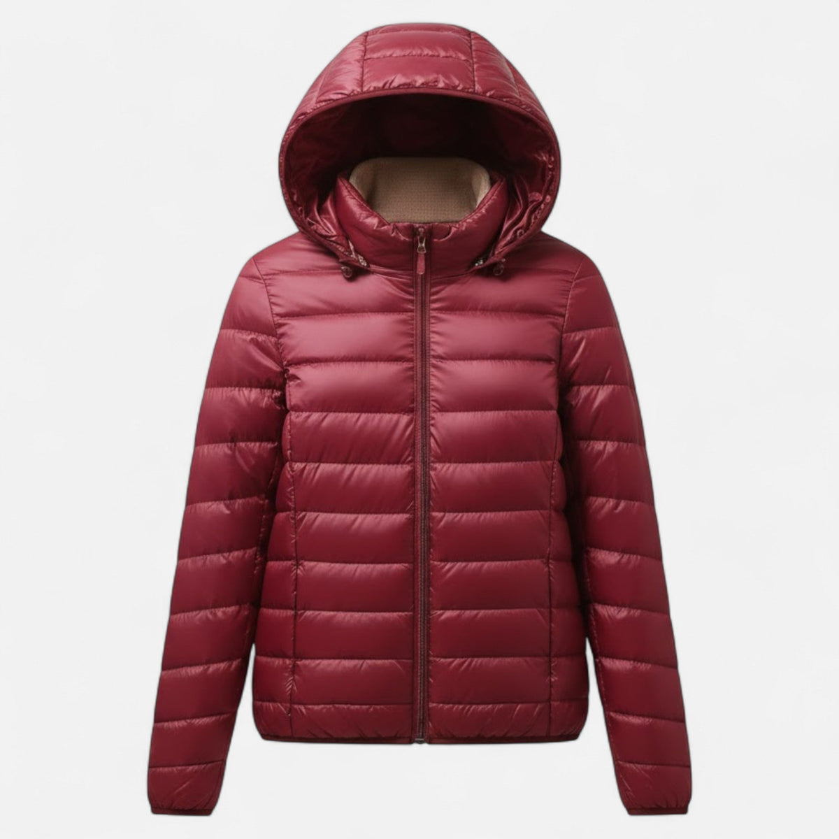Women's Lightweight Down-Filled Plus Size Hooded Coat 13