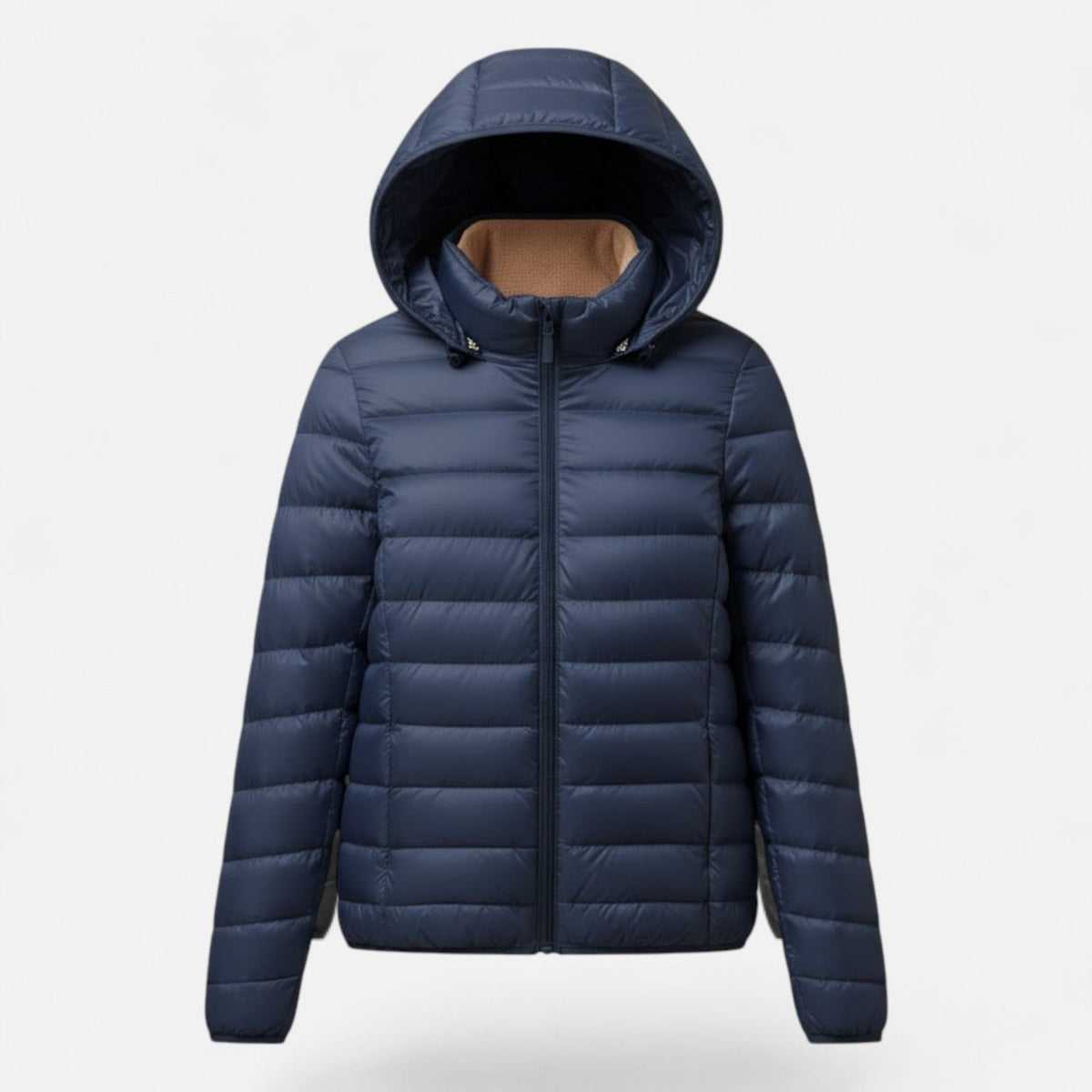 Women's Lightweight Down-Filled Plus Size Hooded Coat 4