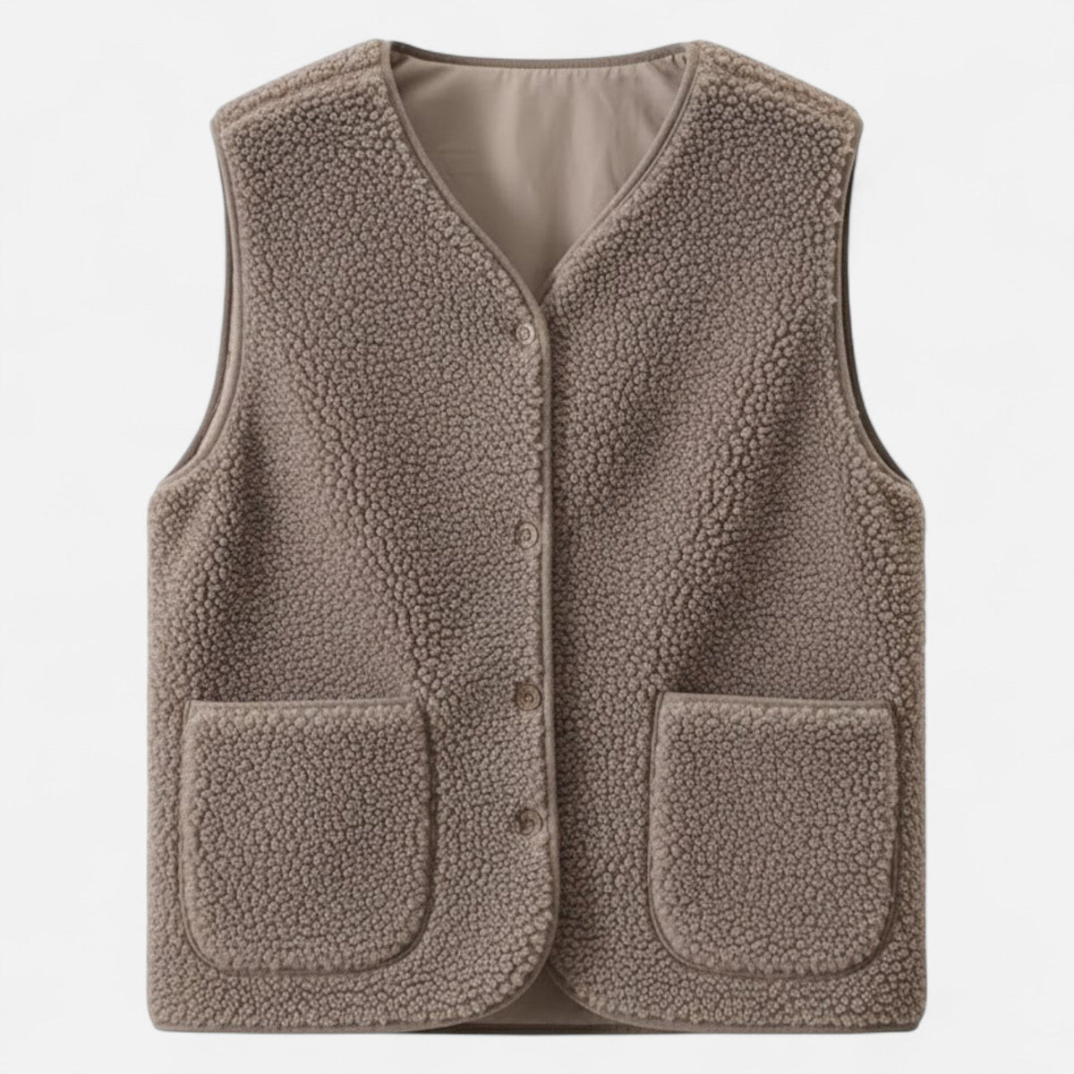 Women's Plush Cashmere-Blend Knit Vest — Sleeveless Layer 7