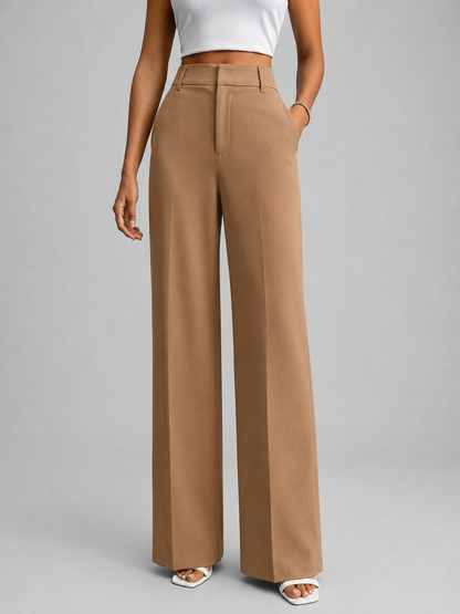 Women's High Waisted Wide Leg Trousers — Tailored Everyday 1