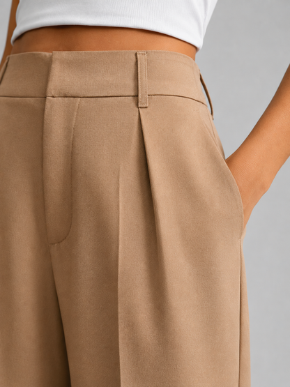 Women's High Waisted Wide Leg Trousers — Tailored Everyday 4