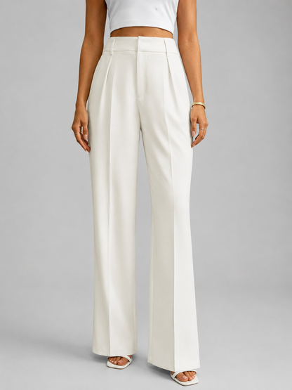 Women's High Waisted Wide Leg Trousers — Tailored Everyday 7