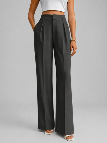 Women's High Waisted Wide Leg Trousers — Tailored Everyday 8