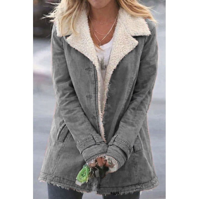 Sherpa-Lined Coat for Women — Warm, Tailored & Timeless 1