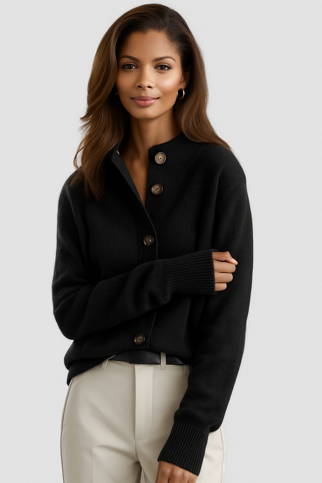 Sofia Button Cardigan — Soft Knit Relaxed Fit for Women 10