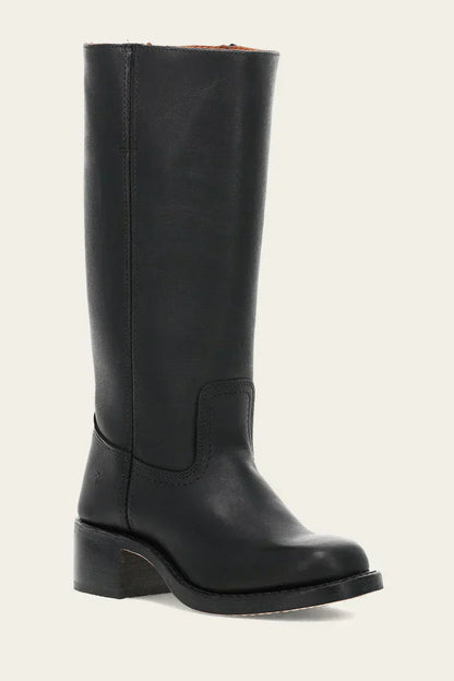 Women's Mid Calf Western Boots — Block Heel & Stitch Detail 10