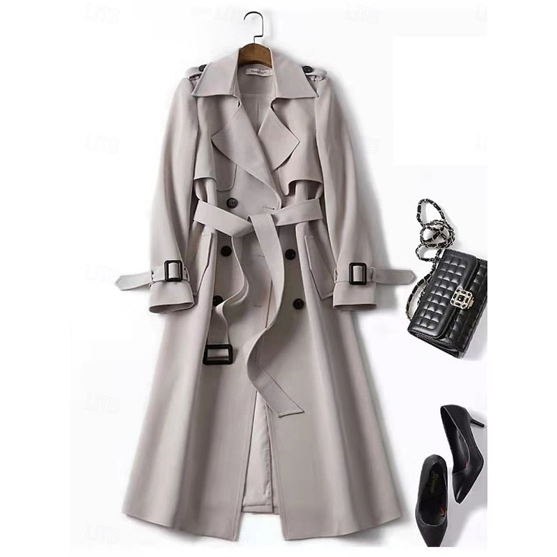 Clarissa Belted Long Trench Coat — Classic All-Season Style 4