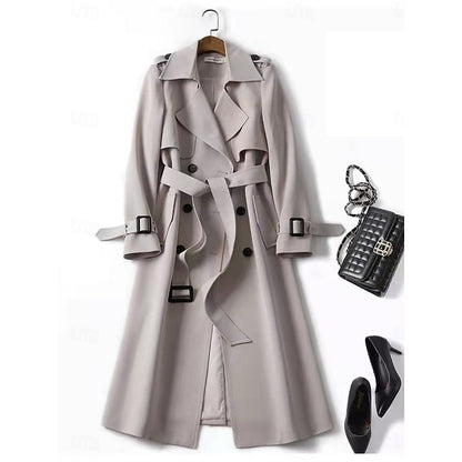 Clarissa Belted Long Trench Coat — Classic All-Season Style 4