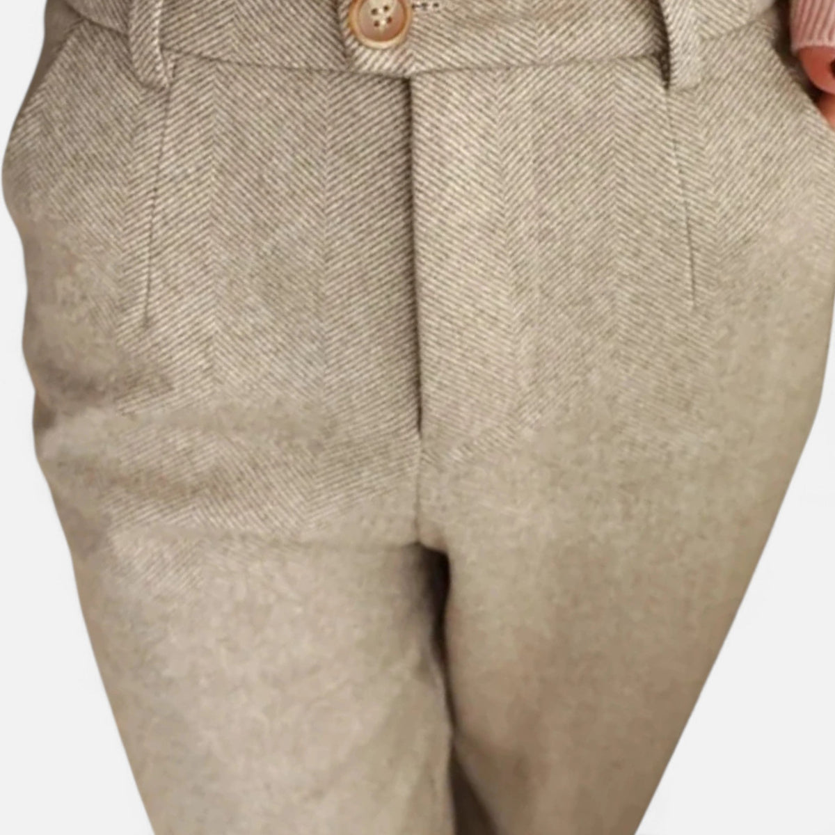 Women's Wool Pencil Pants — High-Waist Slim Fit Trousers 4
