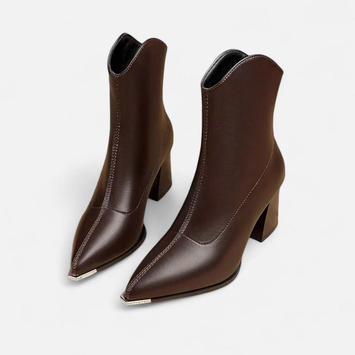Women's Pointed-Toe Leather Chelsea Boots | Classic Style 4