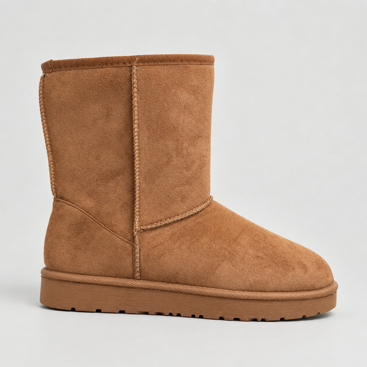 Women's Suede Mid-Calf Winter Boots — Warm Soft Lining 1