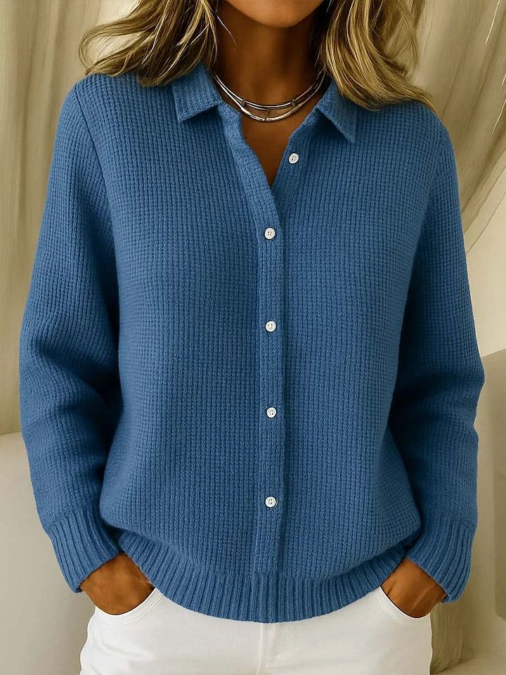 Elegant Longline Knit Cardigan — Button-Front, Cozy Fit 4