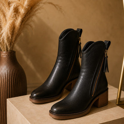 Gilmelle | Women’s Classic Zip Ankle Boots