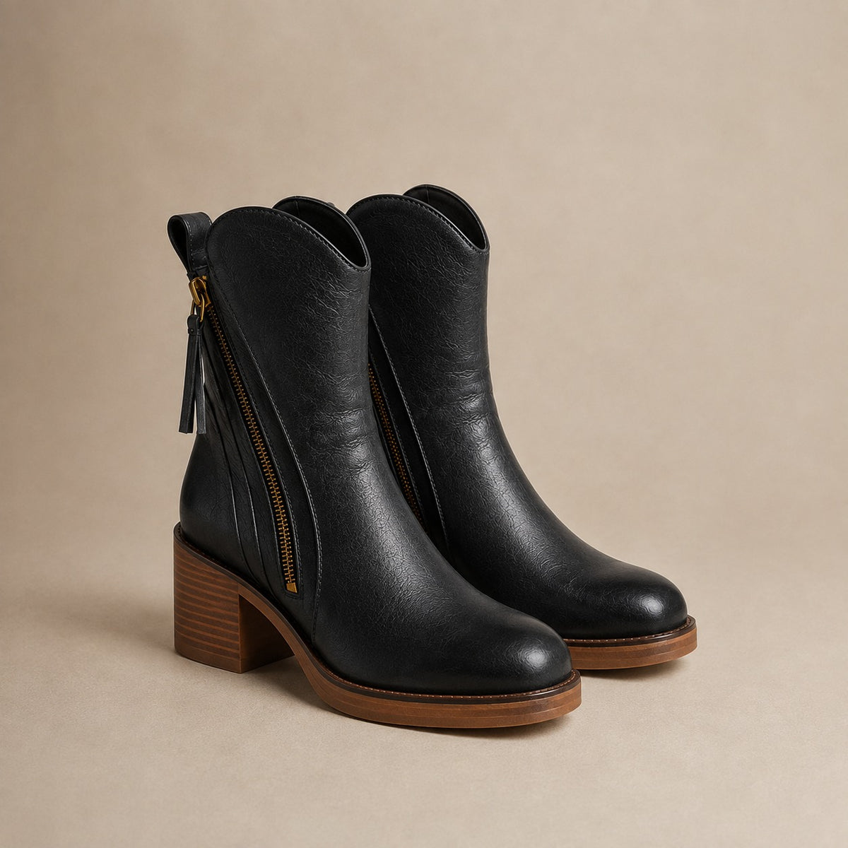 Gilmelle | Women’s Classic Zip Ankle Boots