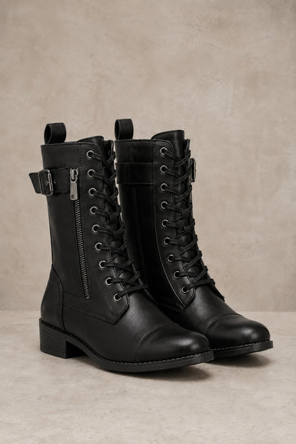 Gilmelle | Women's Lace-Up & Zipper Boots