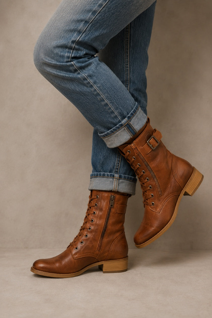 Gilmelle | Women's Lace-Up & Zipper Boots