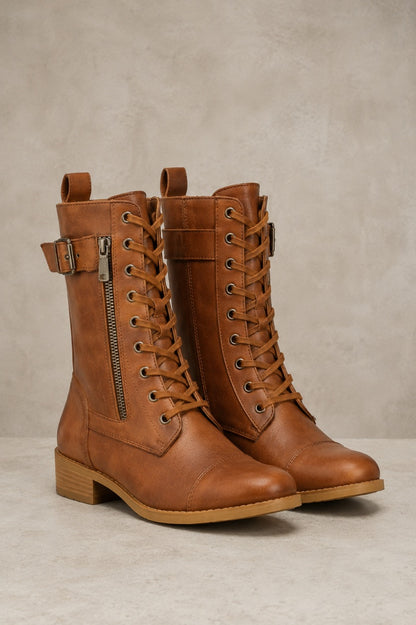 Gilmelle | Women's Lace-Up & Zipper Boots