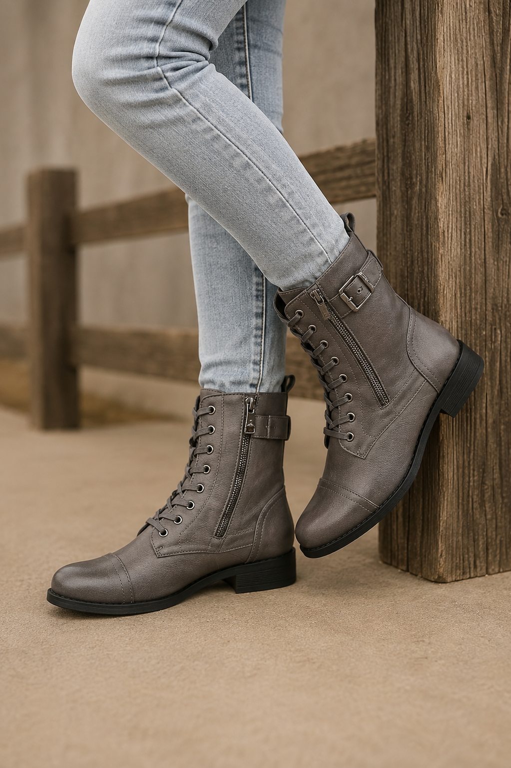 Gilmelle | Women's Lace-Up & Zipper Boots