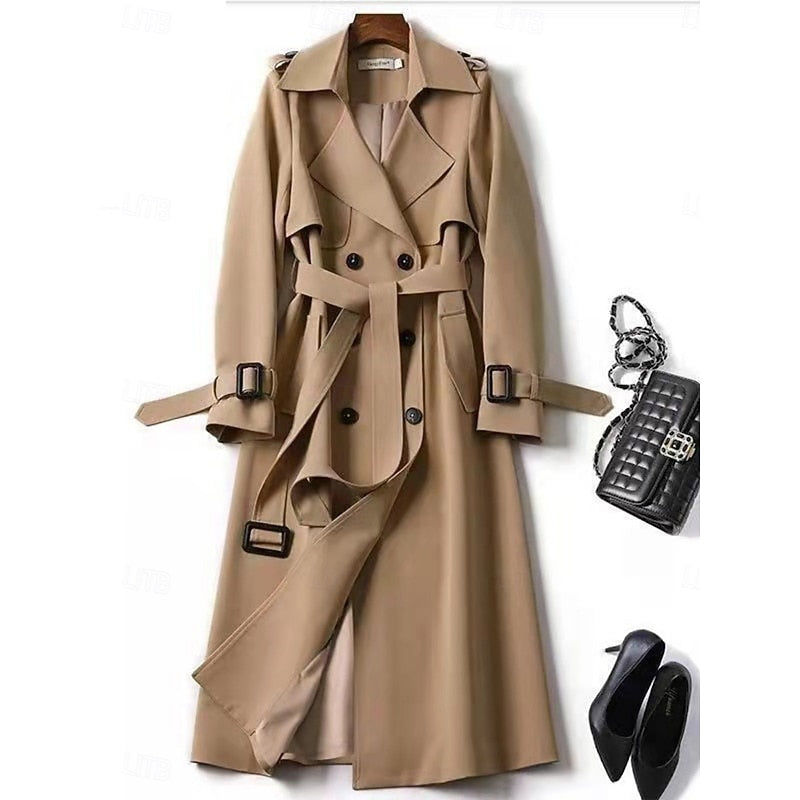 Clarissa Belted Long Trench Coat — Classic All-Season Style 1