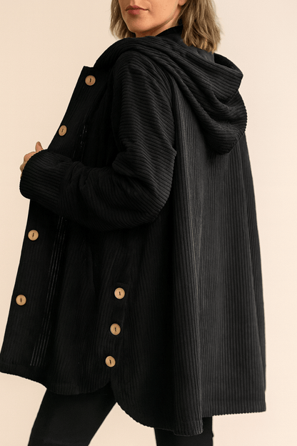 Women's Corduroy Hooded Jacket — Relaxed Fit, S to 3XL 6