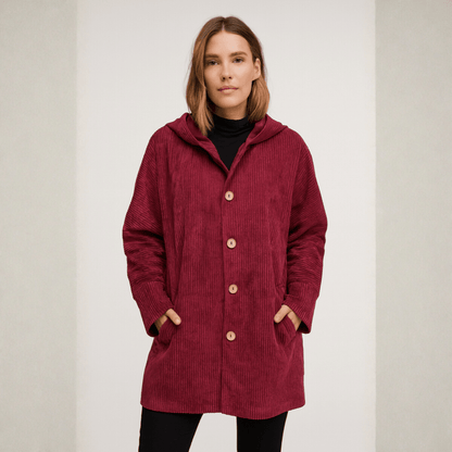 Women's Corduroy Hooded Jacket — Relaxed Fit, S to 3XL 1