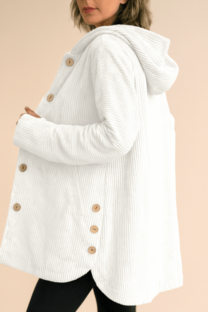 Women's Corduroy Hooded Jacket — Relaxed Fit, S to 3XL 12