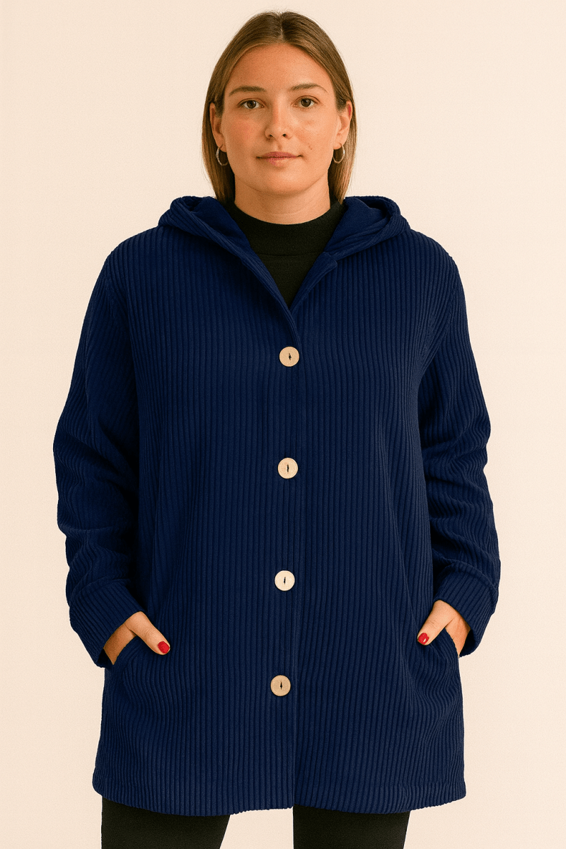 Women's Corduroy Hooded Jacket — Relaxed Fit, S to 3XL 10