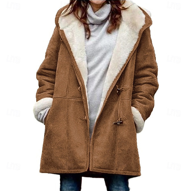 Hooded Winter Coat for Women — Cozy Relaxed Fit Outerwear 6