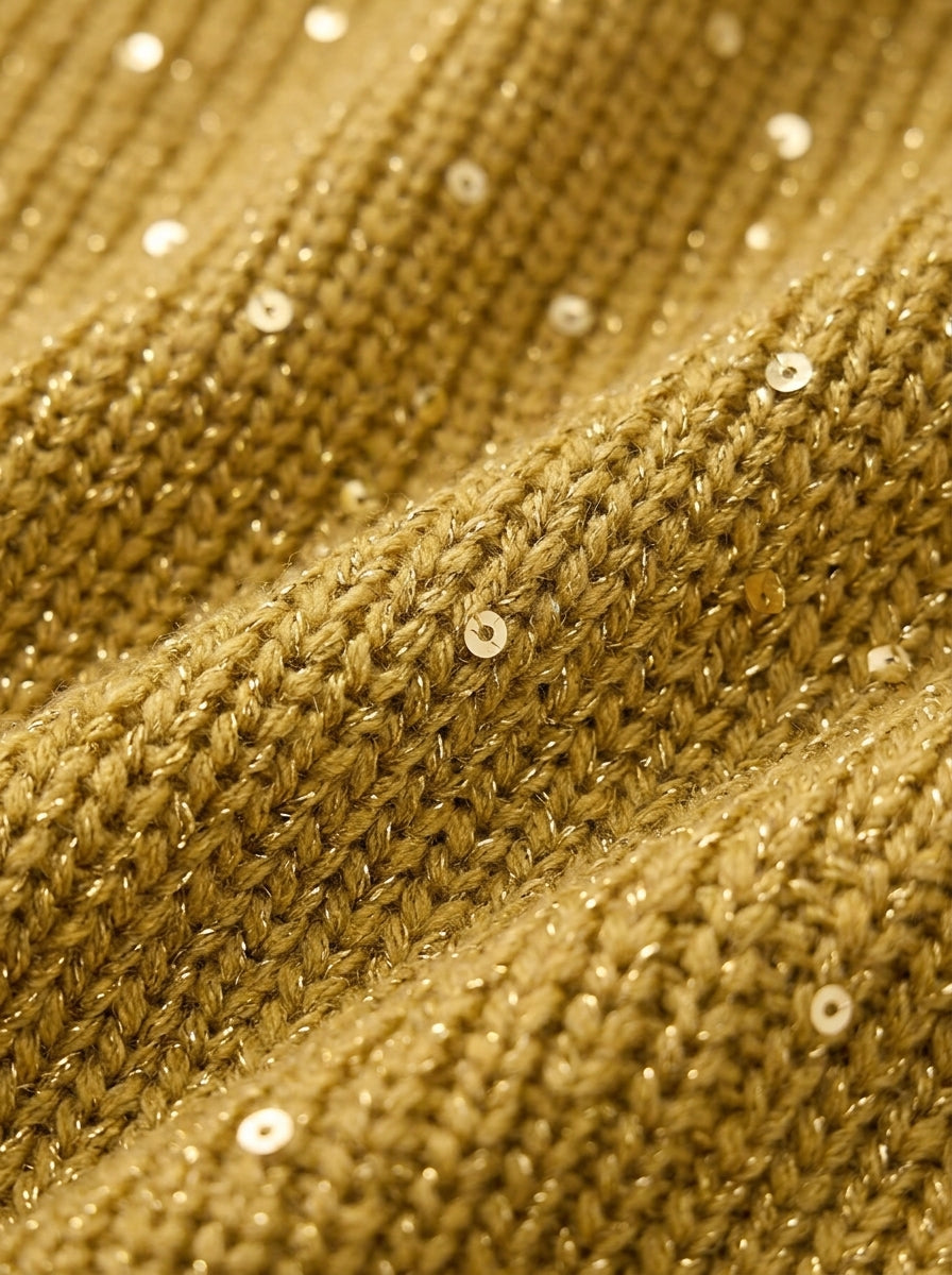 Oversized Knit Cardigan — Collared with Large Metal Buttons 7