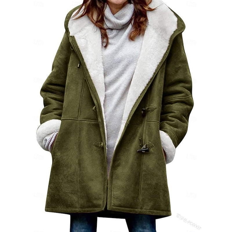 Hooded Winter Coat for Women — Cozy Relaxed Fit Outerwear 3