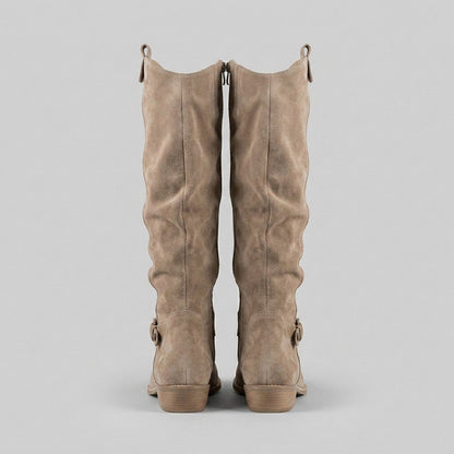 Knee-High Suede-Touch Boots with 2.5 in Heel & Side Zip 5