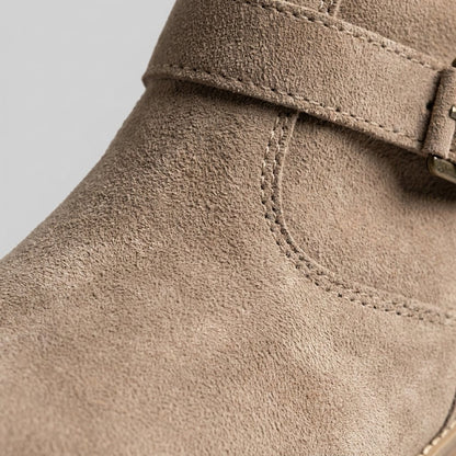 Knee-High Suede-Touch Boots with 2.5 in Heel & Side Zip 6