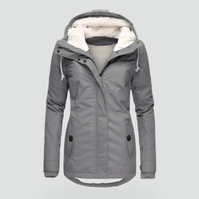 Women's Waterproof Winter Jacket with Hood & Pockets 1