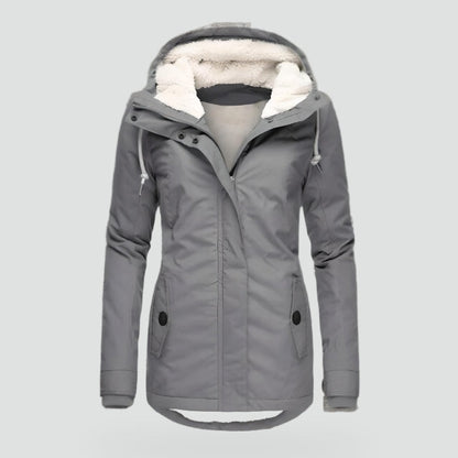 Women's Waterproof Winter Jacket with Hood & Pockets 1