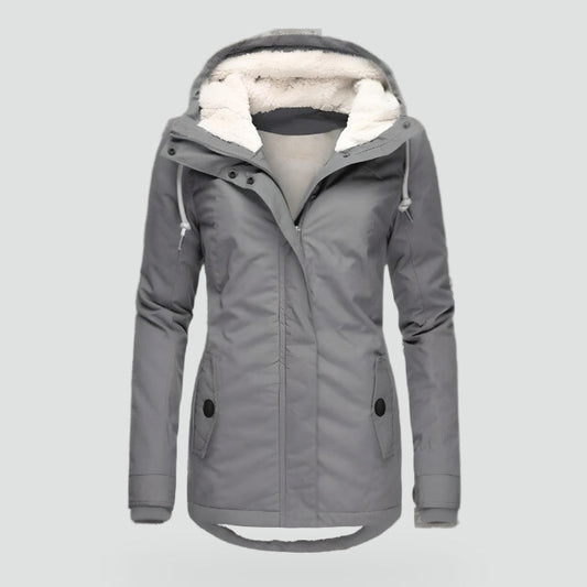 Women's Waterproof Winter Jacket with Hood & Pockets 1