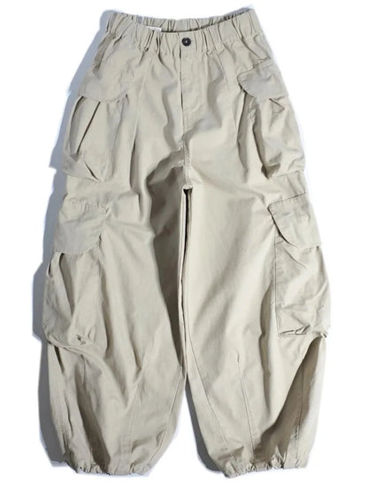 Women's Parachute Cargo Pants — Elastic Waist & Cinched Ankle 7