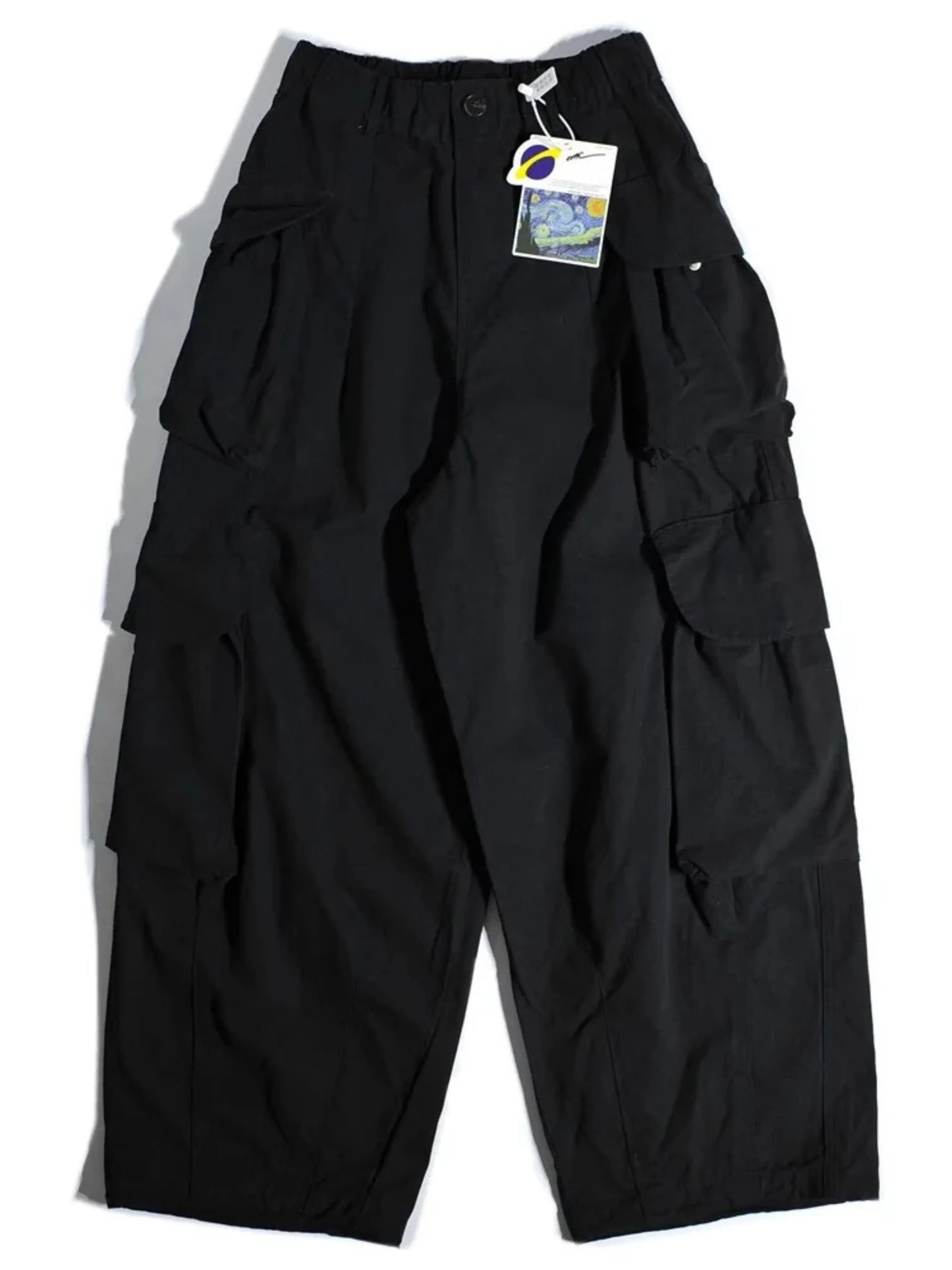 Women's Parachute Cargo Pants — Elastic Waist & Cinched Ankle 8
