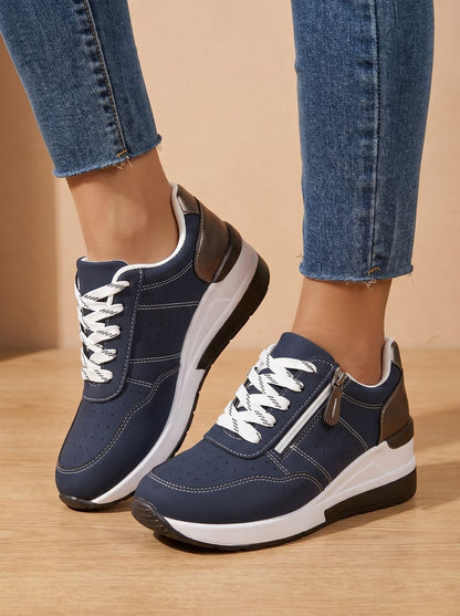 Women's Orthopedic Wedge Sneakers — Lace-Up Arch Support 2