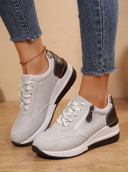Women's Orthopedic Wedge Sneakers — Lace-Up Arch Support 5