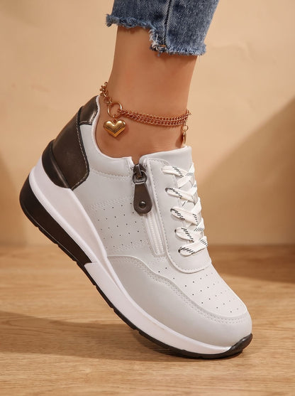 Women's Orthopedic Wedge Sneakers — Lace-Up Arch Support 7