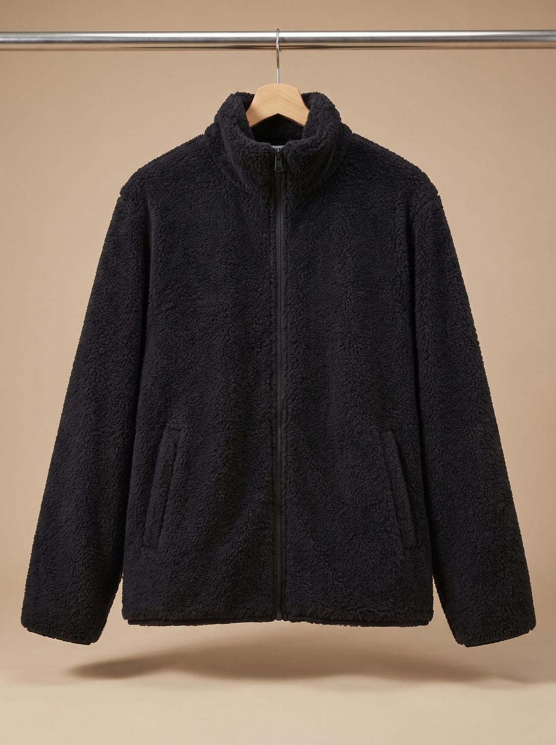 Women's Plush Full-Zip Fleece Jacket — Stand Collar 1